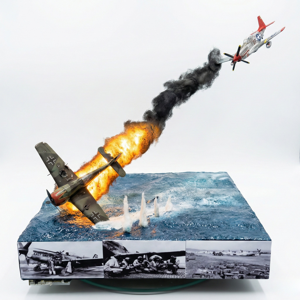 P-51 Mustang vs. Fw 190: Dogfight Over the Ocean